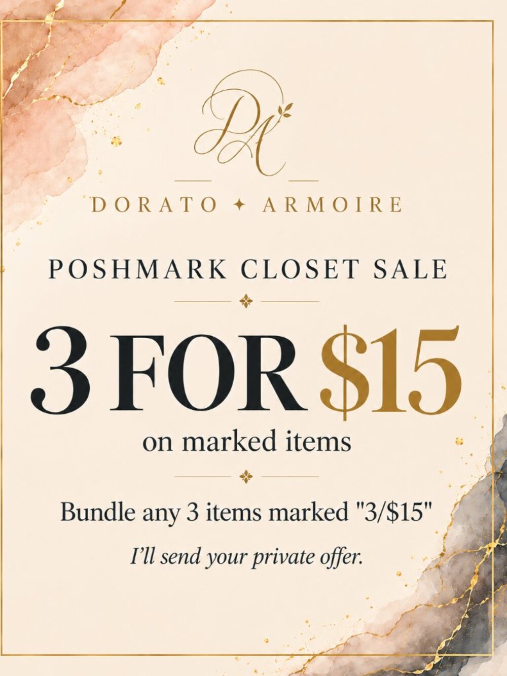 ✨ 3 FOR $15 BUNDLE DEAL